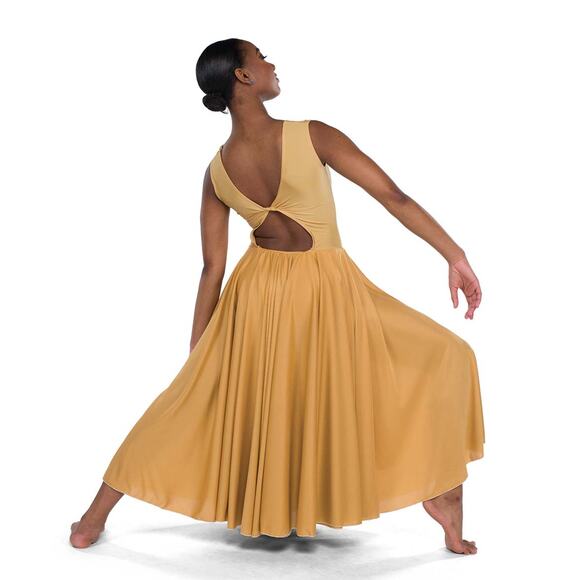 Dance Costume Wish Come 24250 Small Adult Gray Dress Lyrical Contemporary - Picture 2 of 3